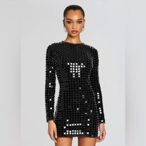 Retrofete
Loreen embellished long sleeve mini dress